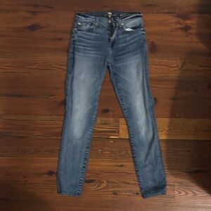 7 For All Mankind Dark Wash Skinny Jeans